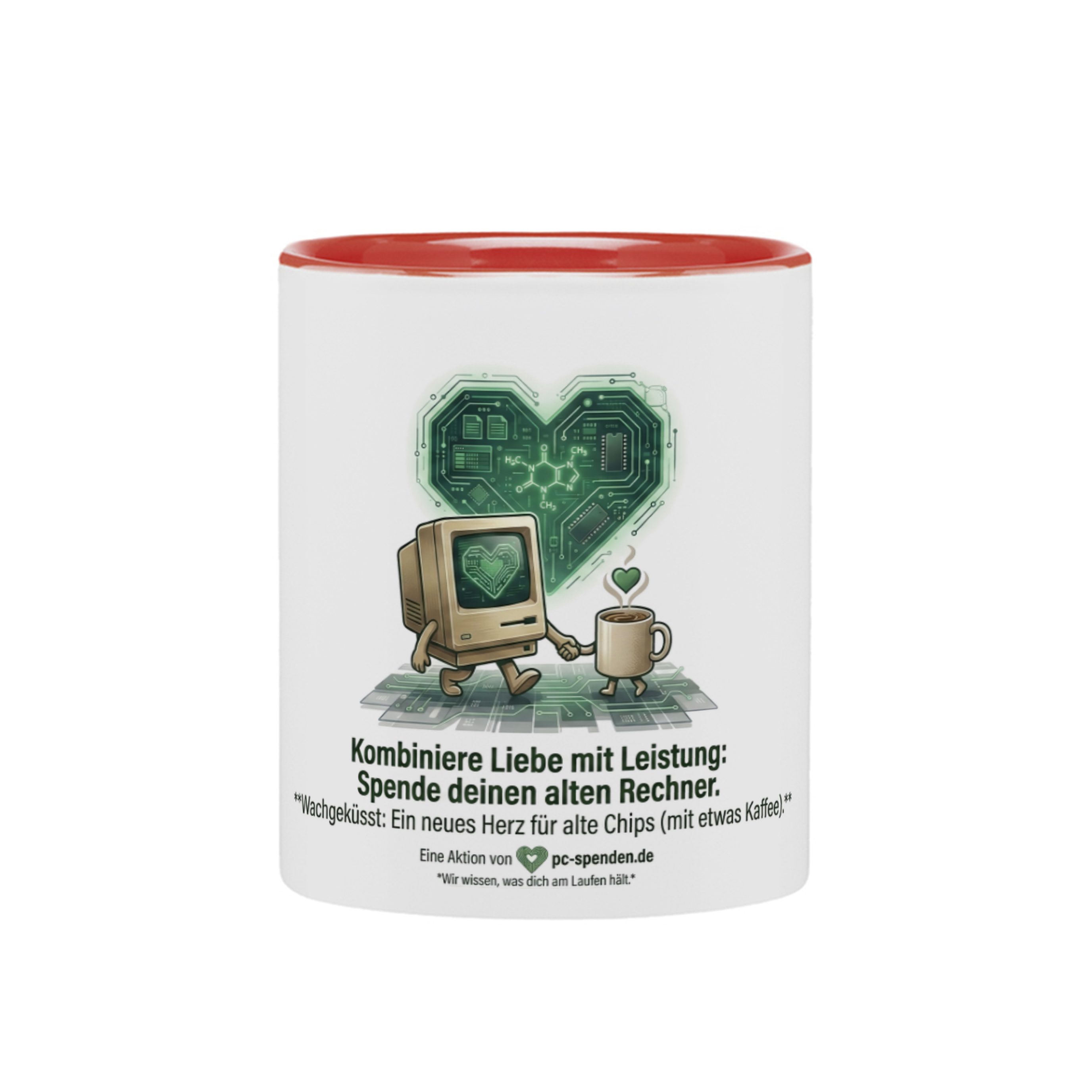 Kaffeetasse "Wachgeküsst"