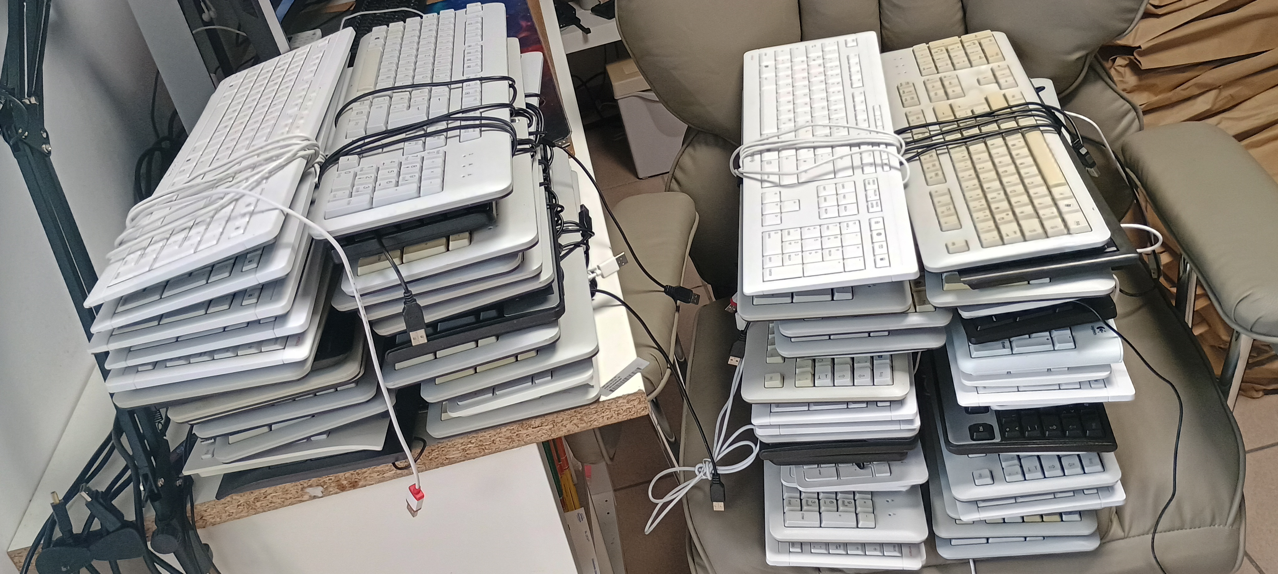 Gerettet vor dem Elektroschrott: 50 Tastaturen und über 20 Mäuse für den guten Zweck!